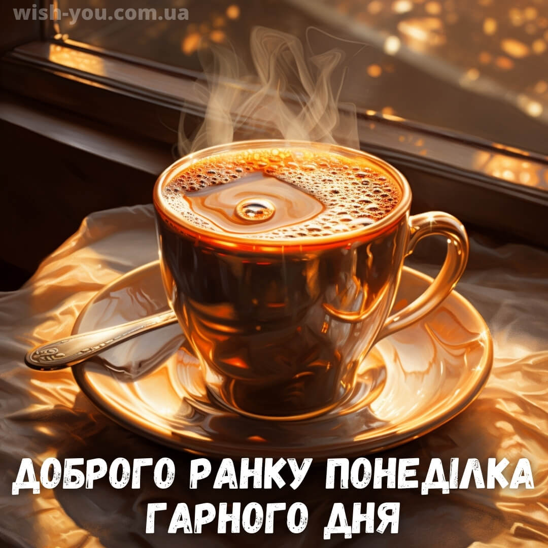 Нова картинка доброго ранку понеділок кава 2