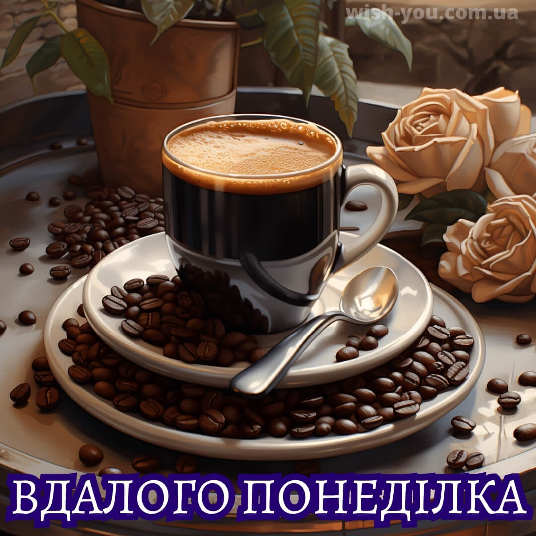 Нова картинка доброго ранку понеділок кава 5