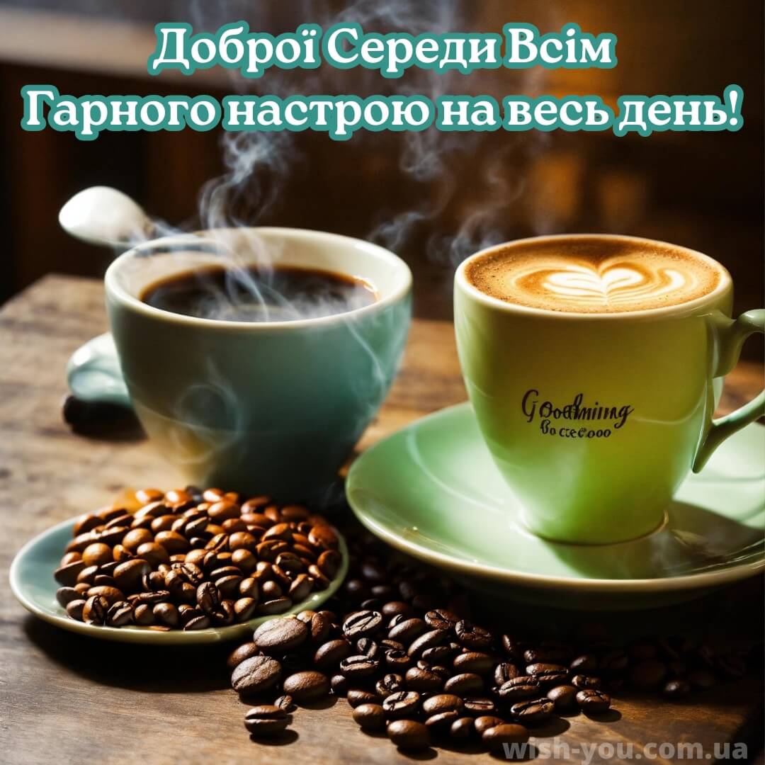 Нова листівка з середою кава 6