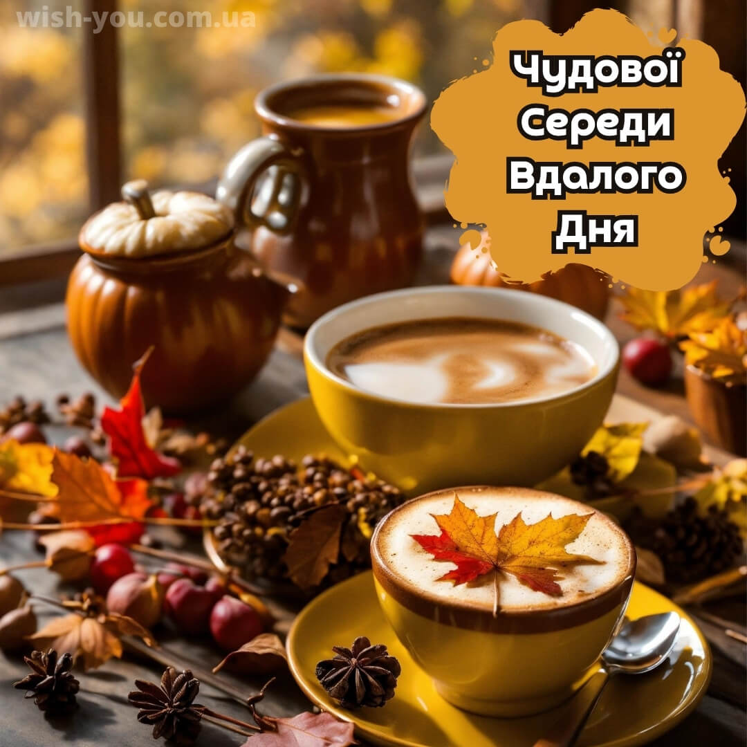 Нова листівка з середою кава 8