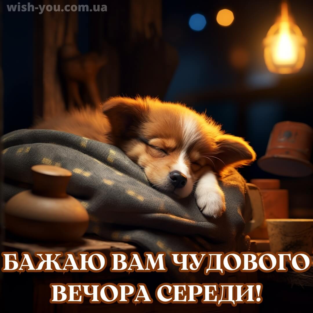 Нова листівка доброї ночі середи 17