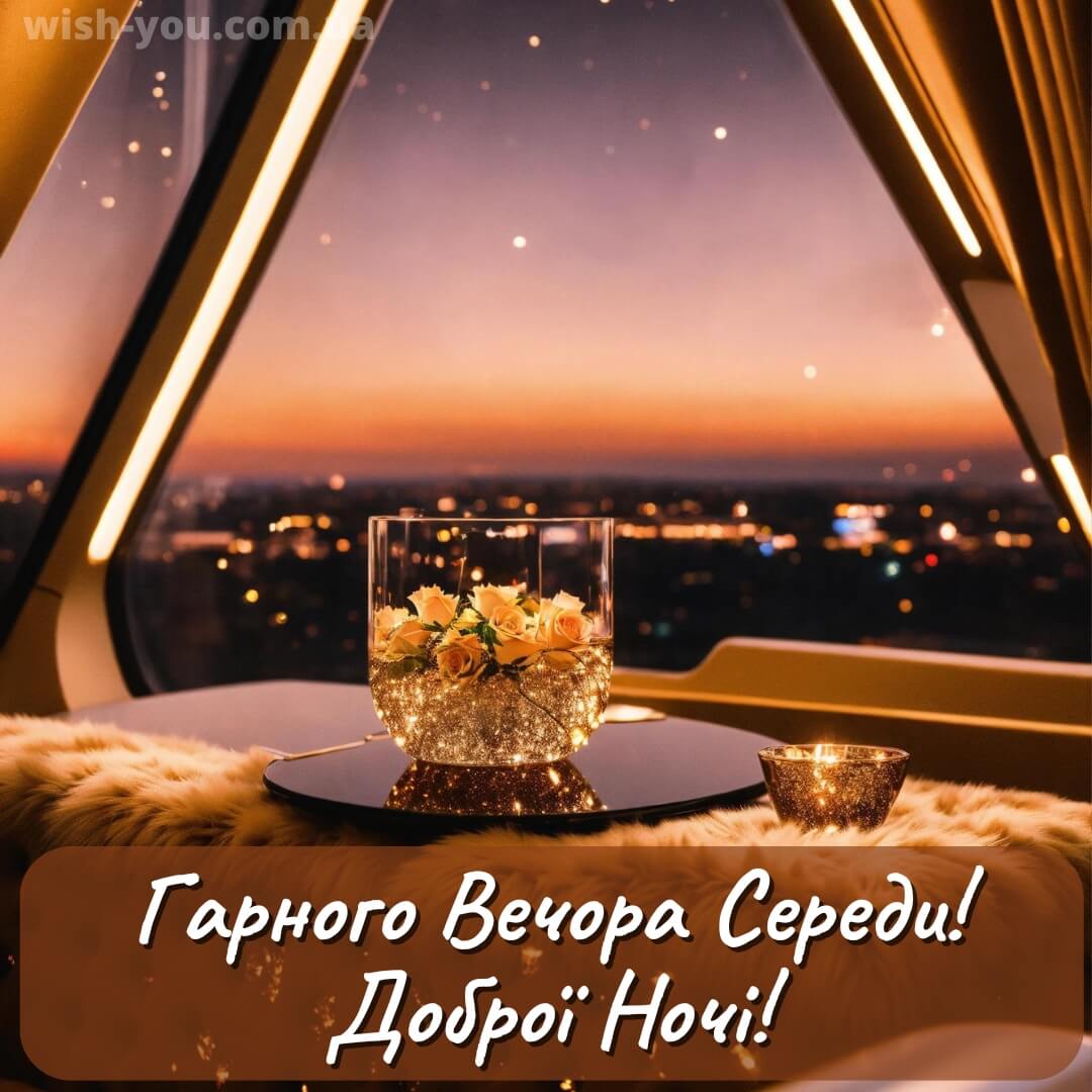 Нова листівка доброї ночі середи 4