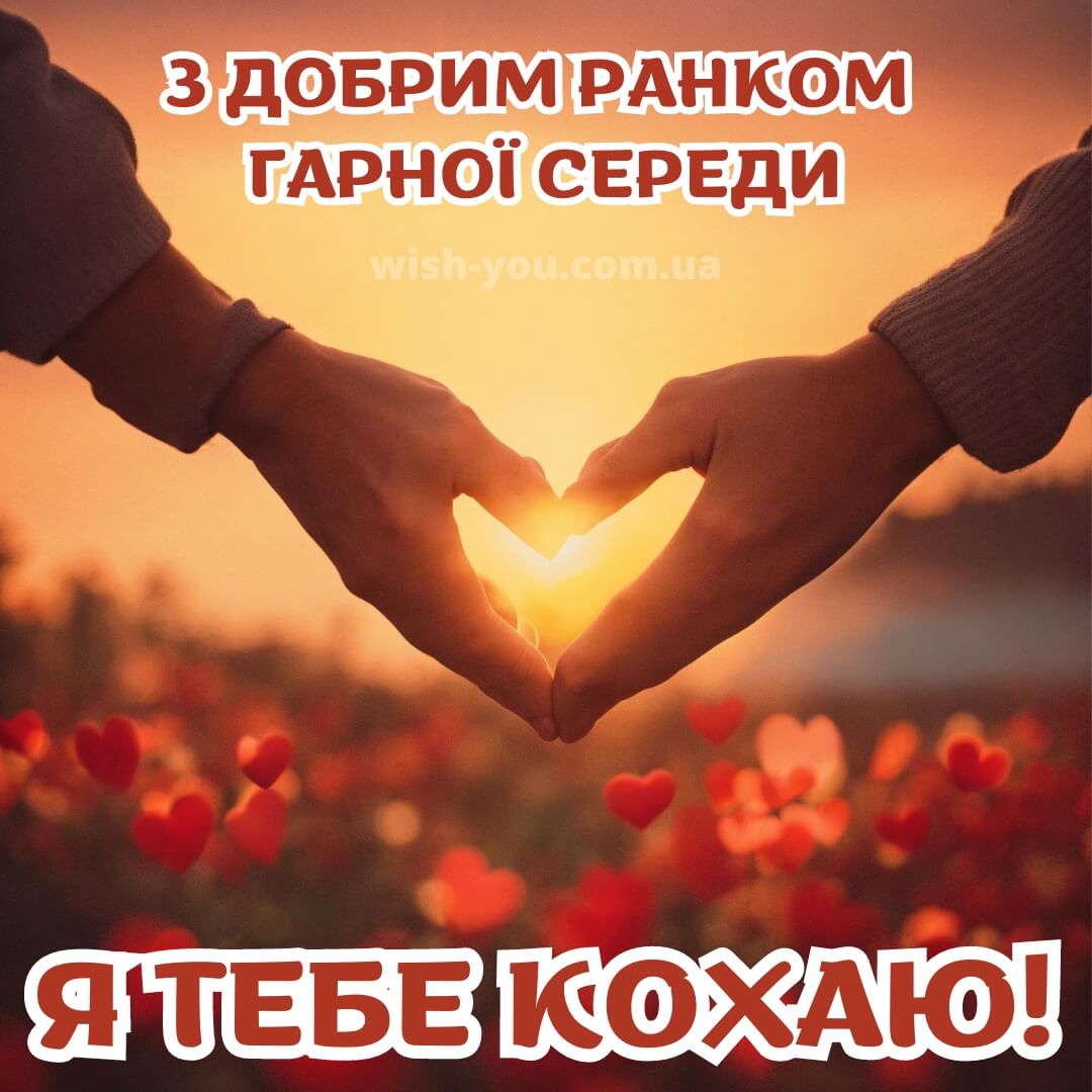 Нова романтична листівка з середою 1