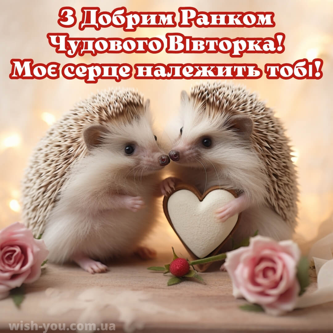 Нова романтична листівка з вівторком 7