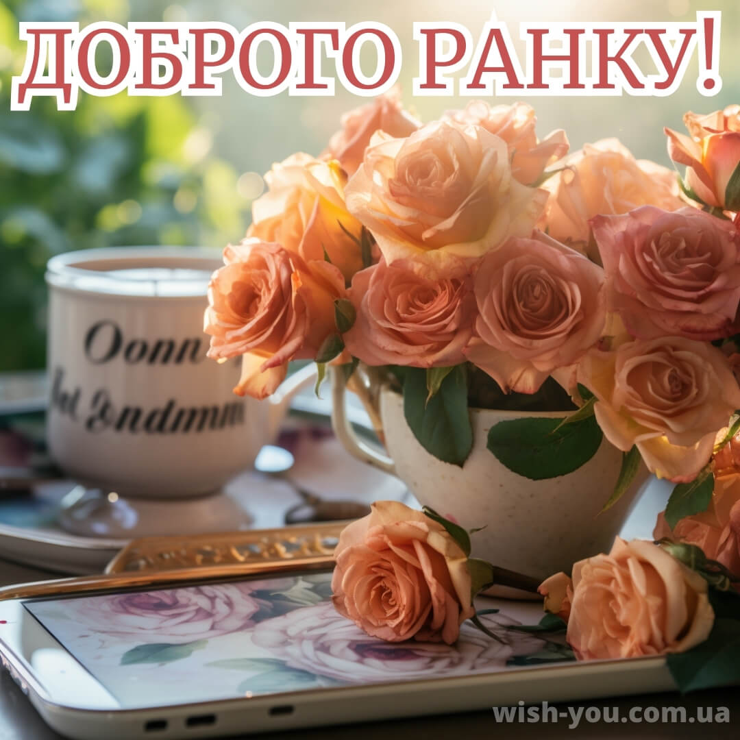 Нова картинка з добрим ранком квіти 2