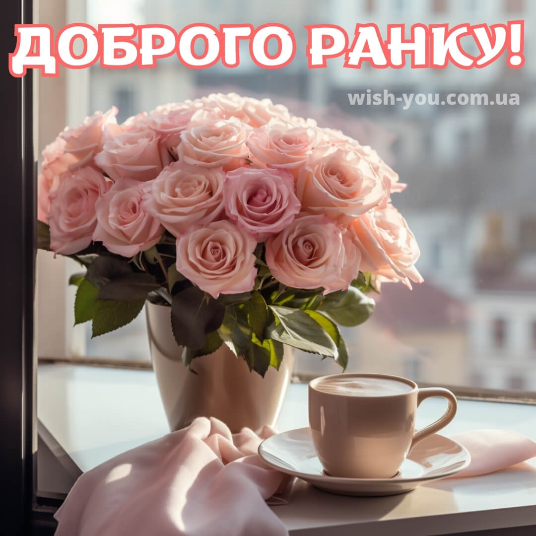 Нова картинка з добрим ранком квіти 5