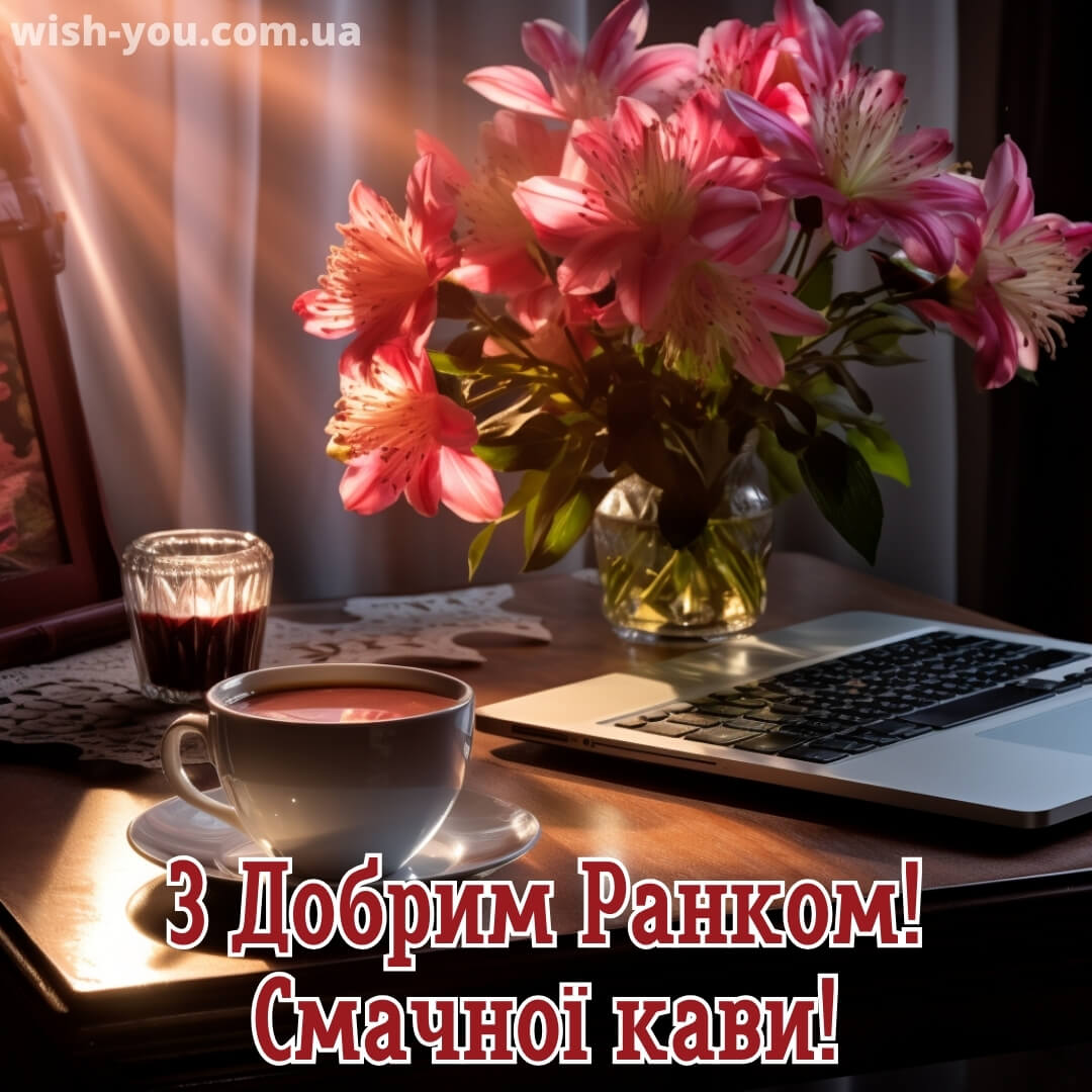 Нова картинка з добрим ранком квіти 7