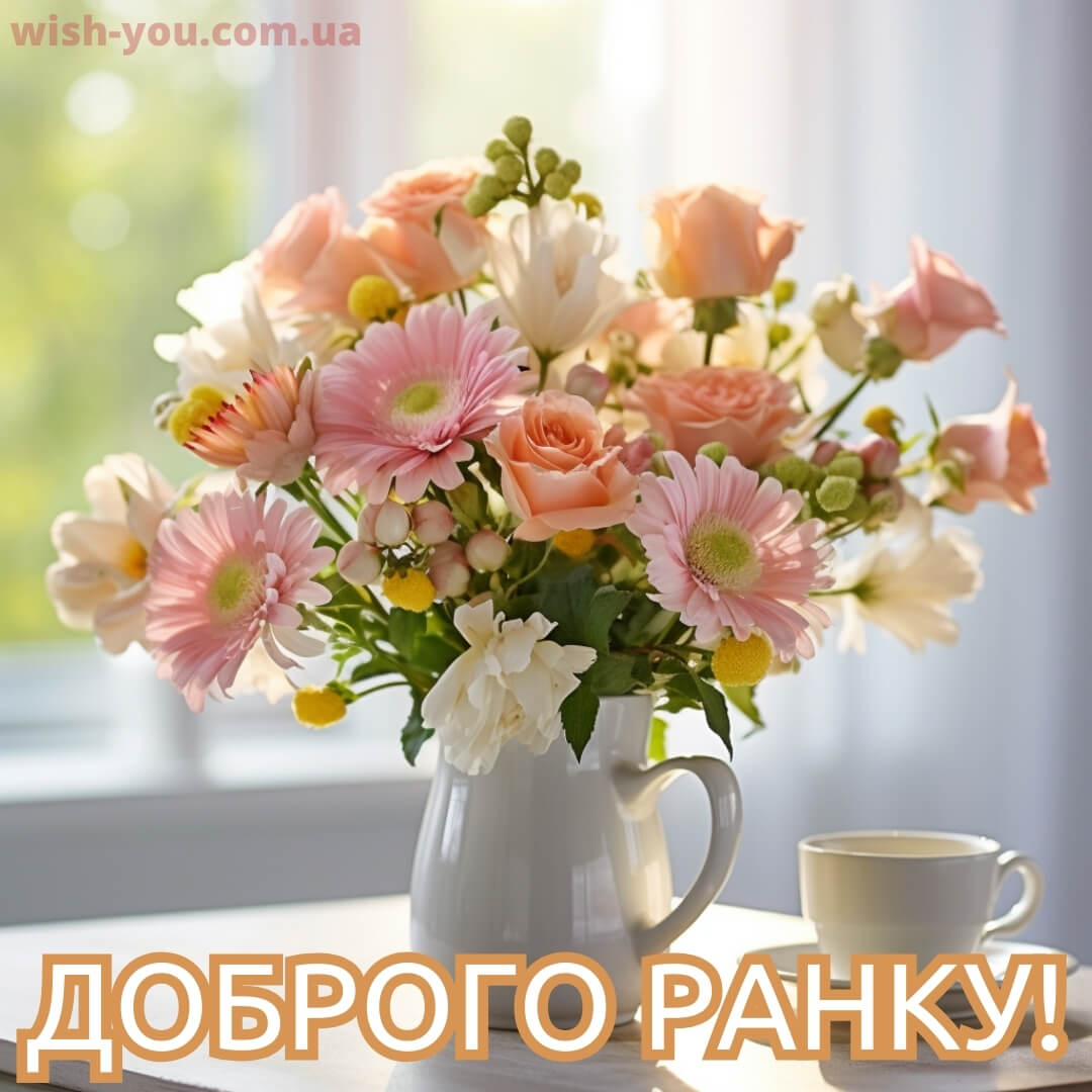 Нова картинка з добрим ранком квіти 8