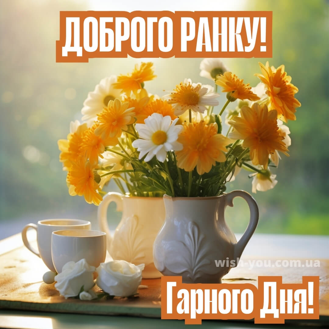 Нова картинка з добрим ранком квіти 9