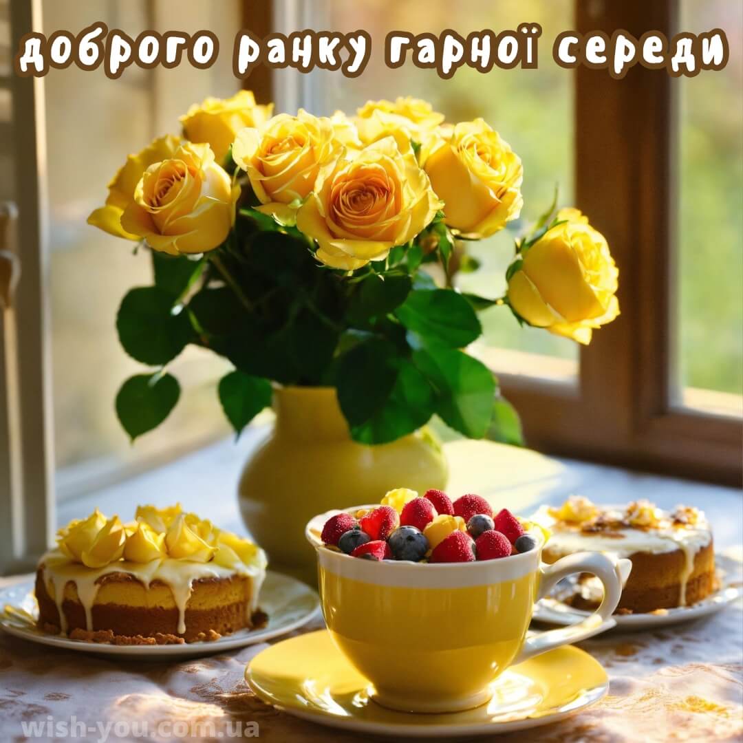 Нова листівка з квітами на середу 8