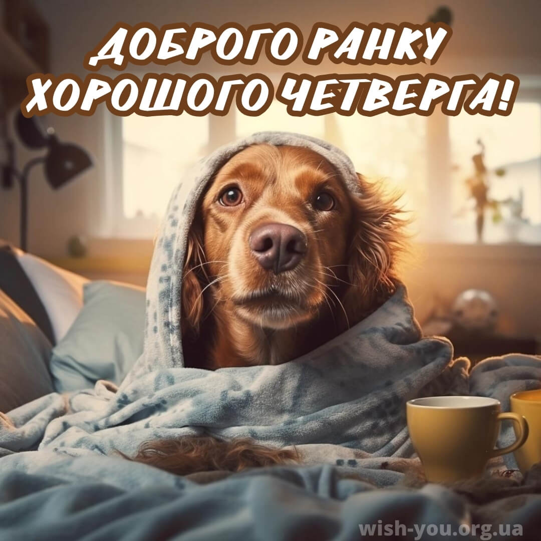 Нова листівка доброго ранку четверга 2