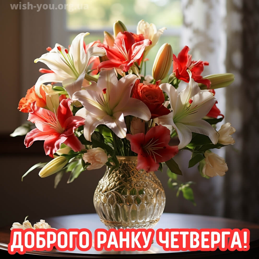 Нова листівка з четвергом квіти 4
