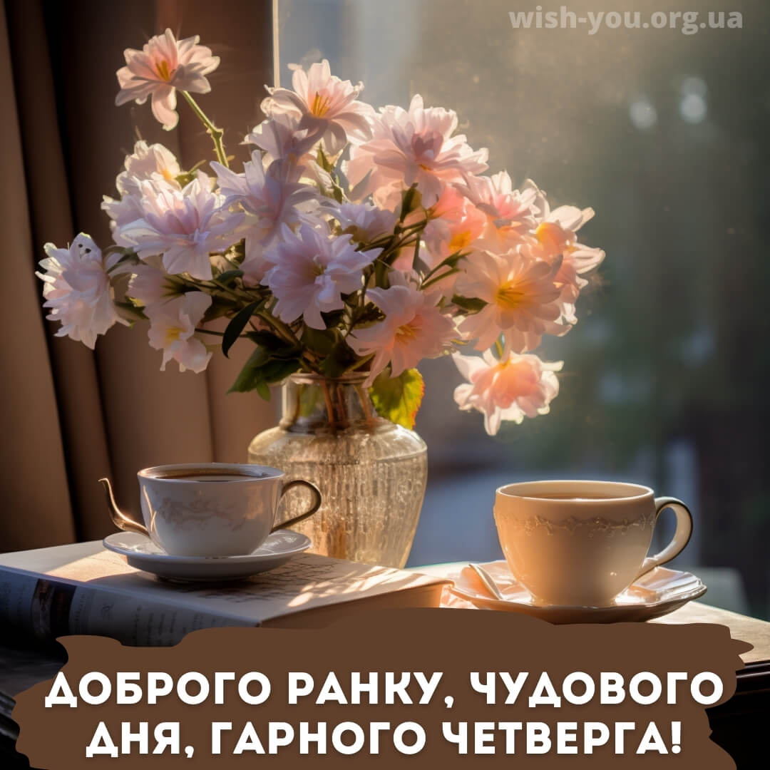Нова листівка з четвергом квіти 7