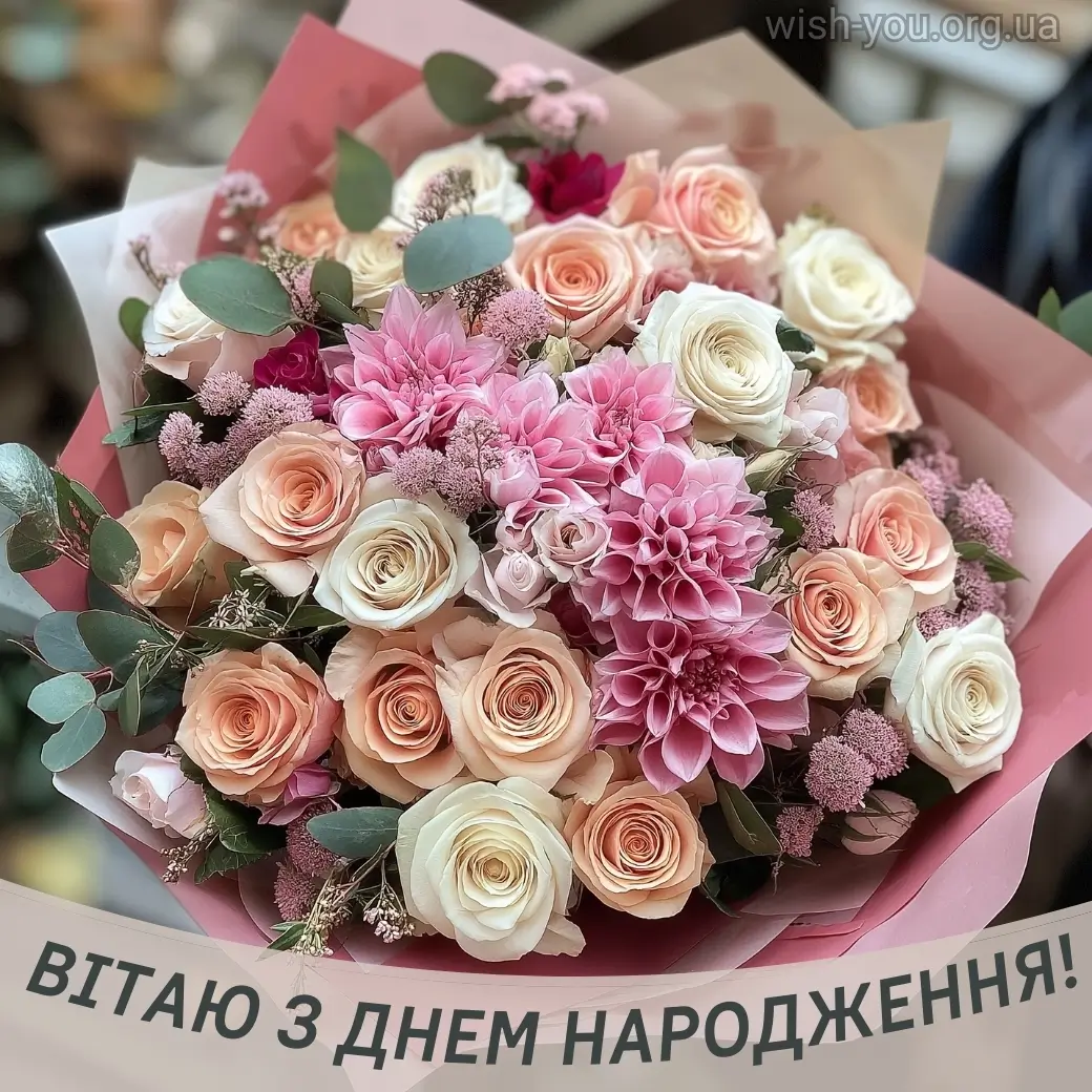 Нова картинка з днем народження квіти скачати 5